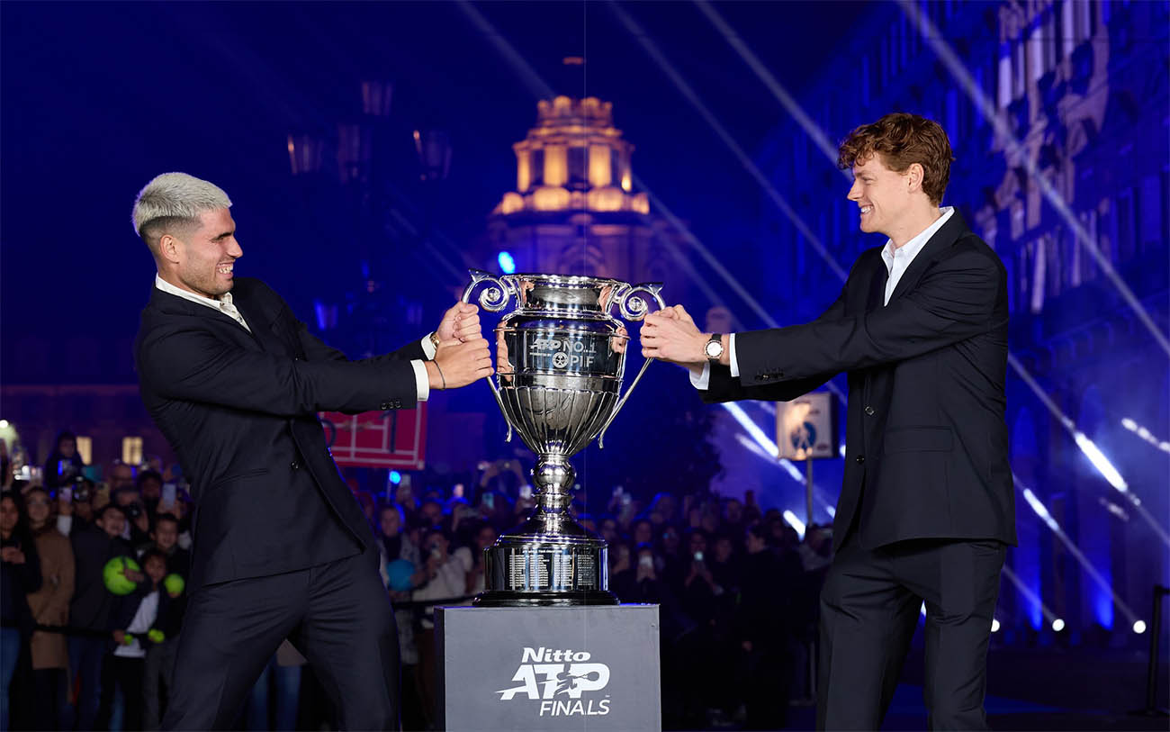 ATP Finals programma, il 9 novembre Alcaraz ed il 10 Sinner