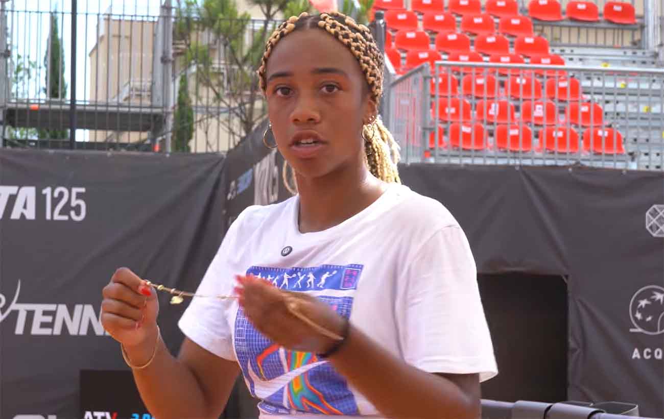 Tyra Caterina Grant oggi, giovedì 23 Aprile, vince la prima partita nel tabellone di un torneo 1000
