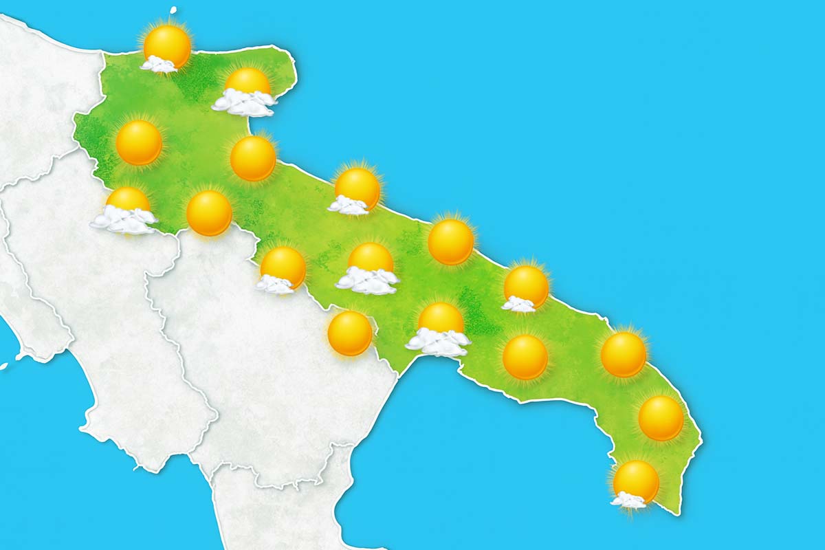Meteo Puglia, mercoledì 8 ottobre